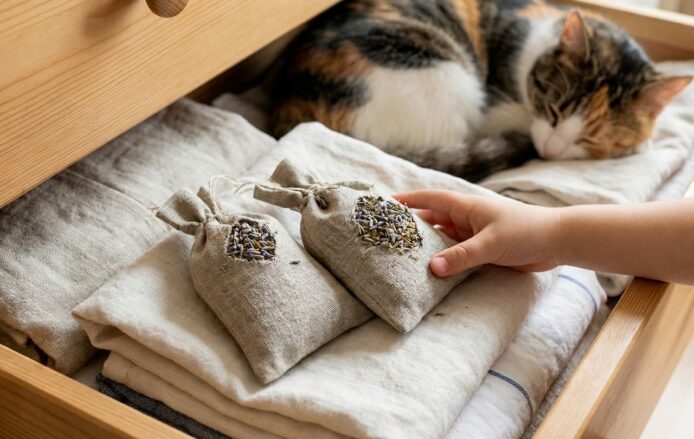 ハーブの防虫剤は、ペットや子供がいても安心